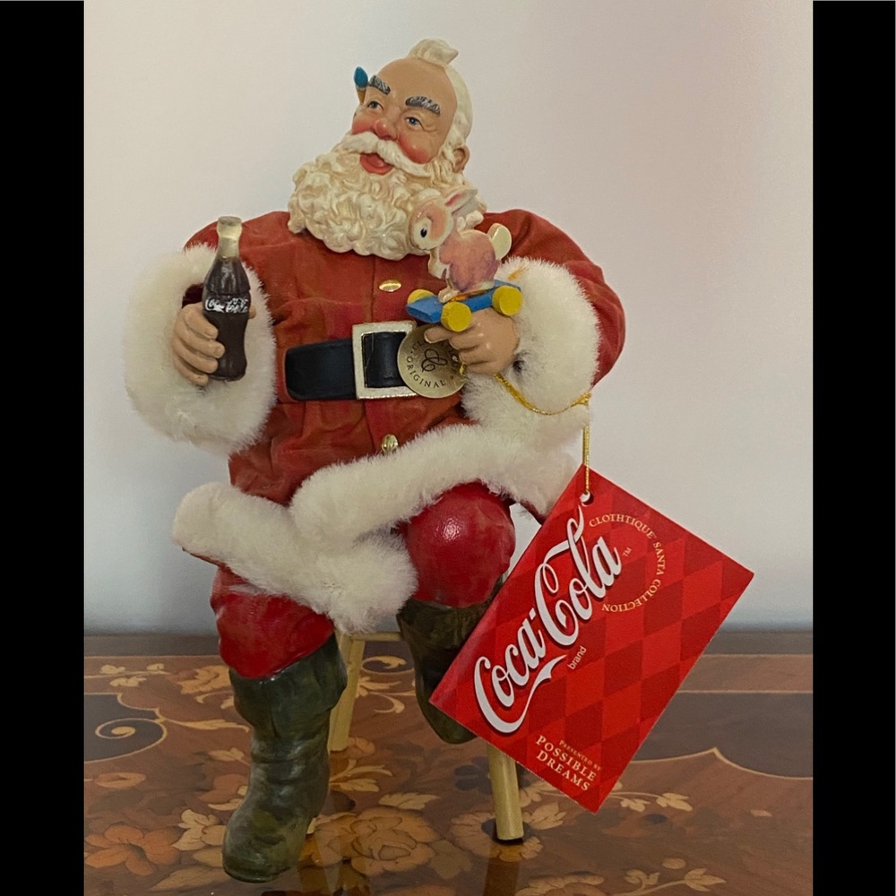 Coca Cola "Busy Man's Pause" Santa figurine - NIB